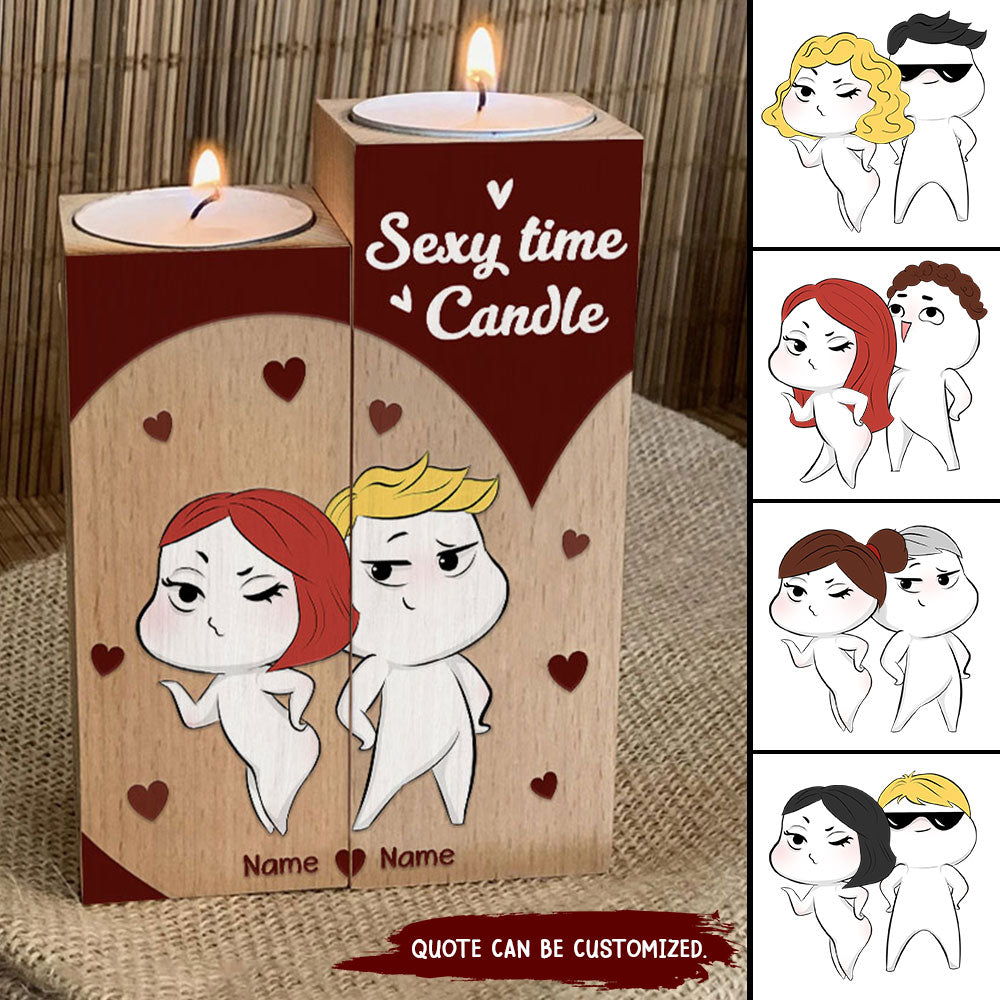 89Customized Funny and Naughty Gift For Him Gift for Her Personalized Candle Holder