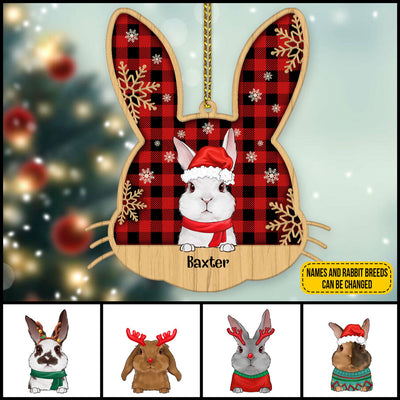 89Customized Bunny Lovers Personalized Ornament