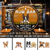 89Customized Great people drink rum and pet dogs Customized Wood Sign