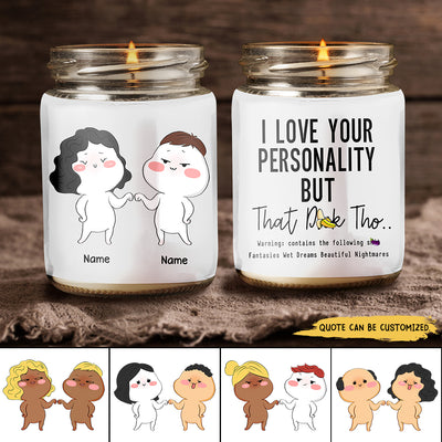 89Customized Funny and Naughty Gift for Him Gift for Her Couple Personalized Candle