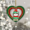 89 Customized Cat Heartshape Ornament- Personalized Ornament