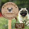 89C WELCOME TO DOG'S HOUSE PERSONALIZED WOOD SIGN 2