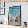 89Customized Snowmobiling Couple Personalized Poster 4