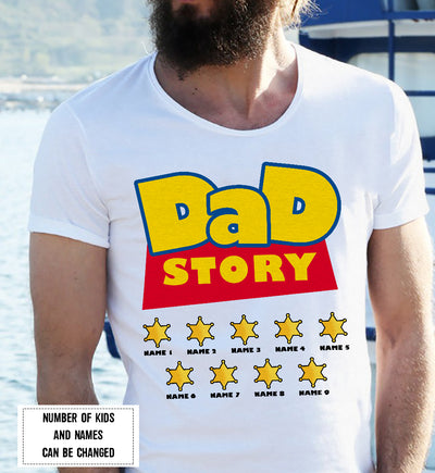 89Customized Dad story personalized shirt