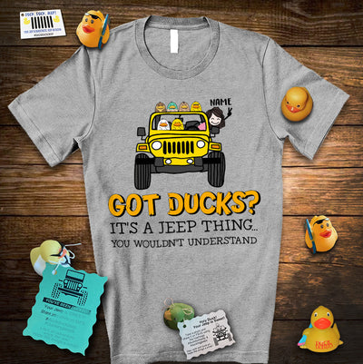 89Customized Personalized 2D Shirt Duck Jeep