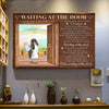 89Customized Waiting At The Door Bunny Memorial Personalized Poster