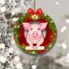 89Customized Christmas Pig Lovers Personalized Ornament