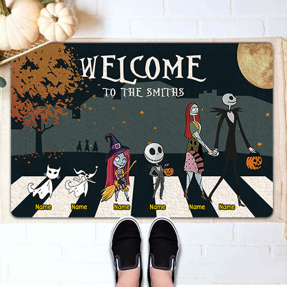 89Customized Welcome to the family personalized doormat