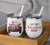 89Customized Let The Adventure Begin Jeep Couple Personalized (No straw included) Wine Tumbler