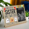 89Customized Our little brother/sister has two legs personalized photo clip frame