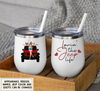89Customized Just A Girl Who Loves Jeep And Dogs Personalized (No straw included) Wine Tumbler