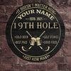 89Customized 19th hole Customized Wood Sign