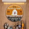 89Customized Scotch and dog Everything tastes better with dog hair in it Customized Wood Sign