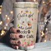 89Customized Just a girl who loves books and her cats personalized tumbler