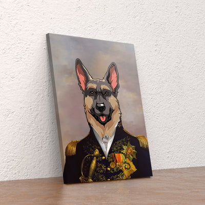 89Customized Dog Portrait Vintage Personalized Canvas