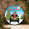 89Customized Jeep Girl Merry Jeep-mas Personalized One Sided Ornament