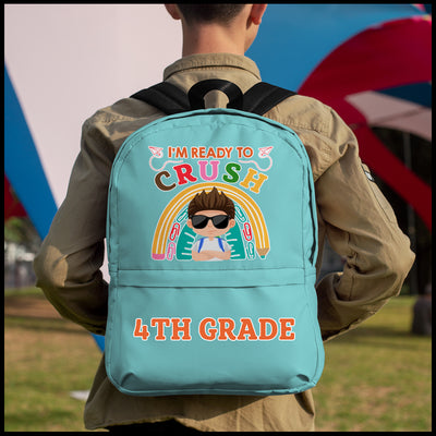 89Customized I'm ready to crush school kids personalized backpack