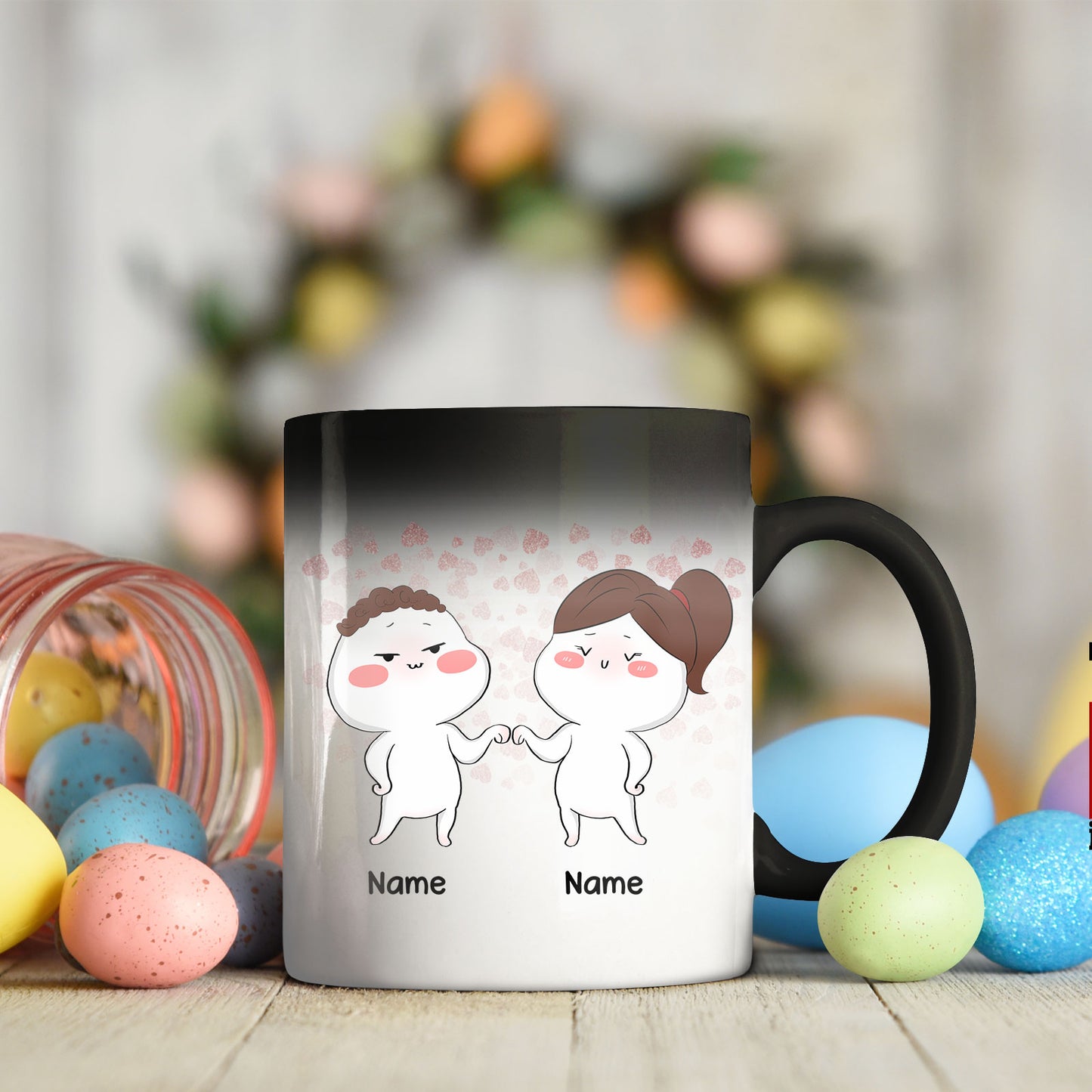 89Customized I promise to always be by yourside Ver.2 Funny Gift for Him Gift for Her Couple Personalized Mug