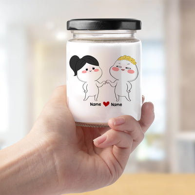 89Customized Anniversary Funny Couple Personalized Candle