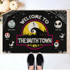 89Customized Welcome to Halloween town 2 personalized doormat