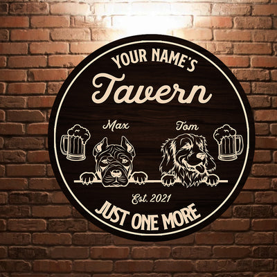 89Customized Tavern Dog Bar Customized Wood Sign