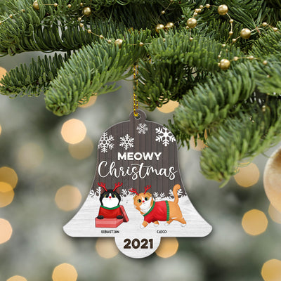 89Customized Meowy Christmas Personalized Ornament