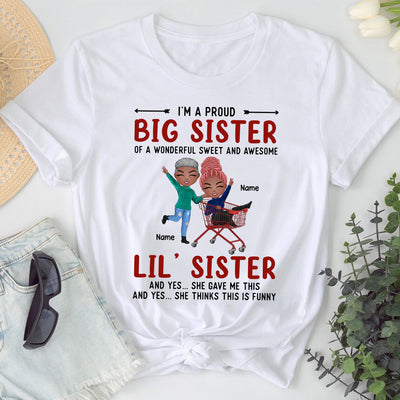 89Customized Proud Sister Personalized Shirt