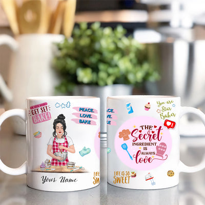 89Customized Baking Is My Therapy Personalized Mug