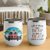 89Customized Life Is Short Take The Trip Buy The Jeep Personalized (No straw included) Wine Tumbler
