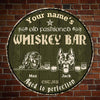 89Customized Irish Whiskey bar and Dog Customized Wood Sign