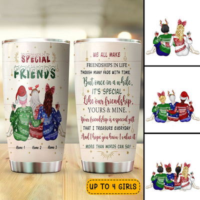 89Customized Your Friendship Is A Special Gift That I Treasure Everyday I Value It More Than Words Can Say Personalized Tumbler