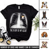 89Customized The X-Ray Of My Heart Personalized T-Shirt For Dog Lovers