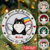 89Customized Cat Angel Personalized 2 Layered Wooden Ornament - Christmas Gift For Cat Lovers