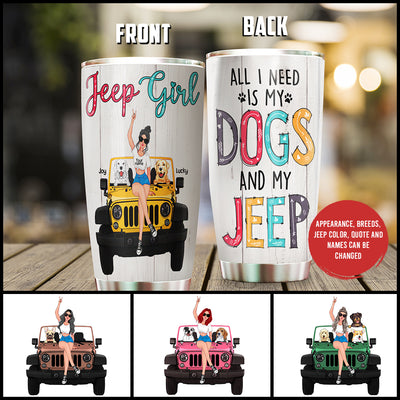 89Customized Whoever Said Diamonds Are A Girl’s Best Friend Never Owned A Jeep Personalized Tumbler