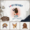 89Customized Dog Mom Personalized T-Shirt