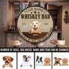89Customized Great people pet dog and drink whiskey Customized Wood Sign