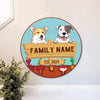 89Customized Dogs/Cats Gardener Personalized Wood Sign