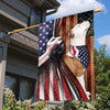 89Customized Proud Dog America 4th of July Customized Garden Flag