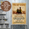To my wife old couple personalized poster