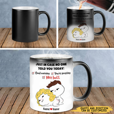 89Customized I adore you and love every part of you especially your butt Funny Couple Personalized Mug