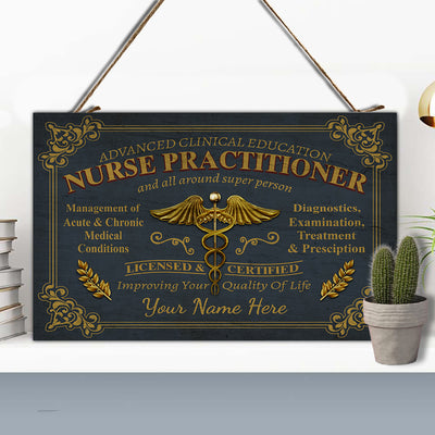 89Customized Personalized Nurse Practitioner Pallet Sign
