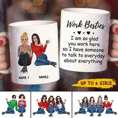 89Customized Work Besties You Are Amazing Keep That Sht Up Personalized Mug