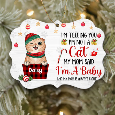 89Customized I'm Not A Cat. I'm A Baby Personalized Ornament