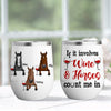 89Customized I Like Wine And My Horses And Maybe 3 People Personalized Wine Tumbler