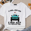 89Customized Just A Girl Who Loves Jeeps And Dogs Personalized Shirt