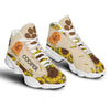 89Customized Sunflower Pattern Dog and Cat Customized White Air JD13 Shoes
