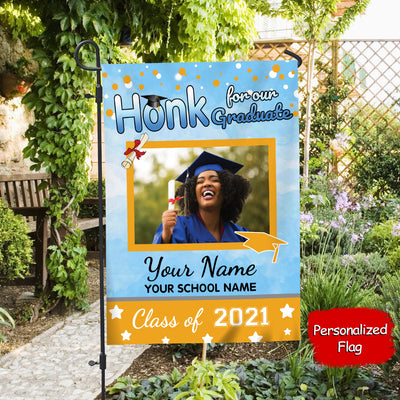 89Customized Personalized Flag Honk For Graduate 2021
