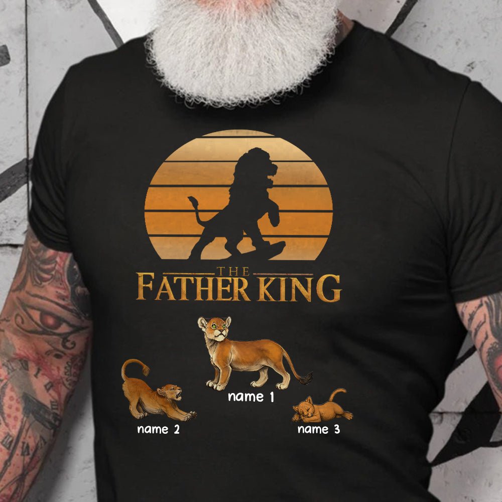 89Customized The Father King Lion Dad Lion Art Shirt