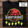 89Customized Daddysaurus personalized shirt