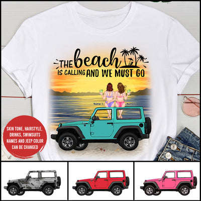 89Customized The Beach Is Calling And We Must Go Personalized Shirt
